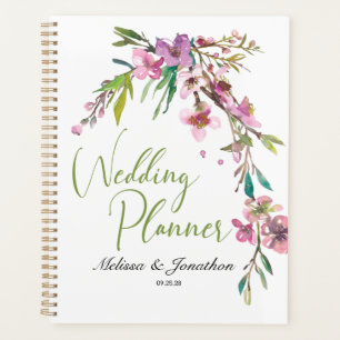 Rosa Kirschblüten-Hochzeitsplaner Planer