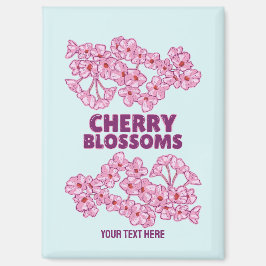 Rosa Kirschblüten Magnet