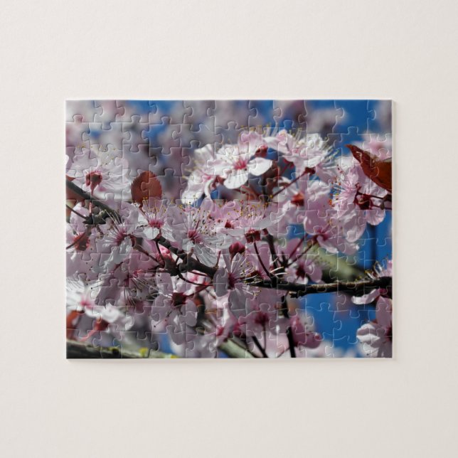 Rosa Kirschblüten Puzzle (Horizontal)