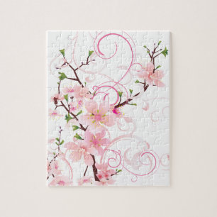 Rosa Kirschblüten Sakura Puzzle