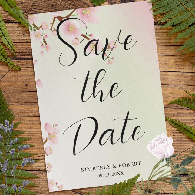 Rosa Kirsche Blume blühen Einladung (Von Creator hochgeladen)