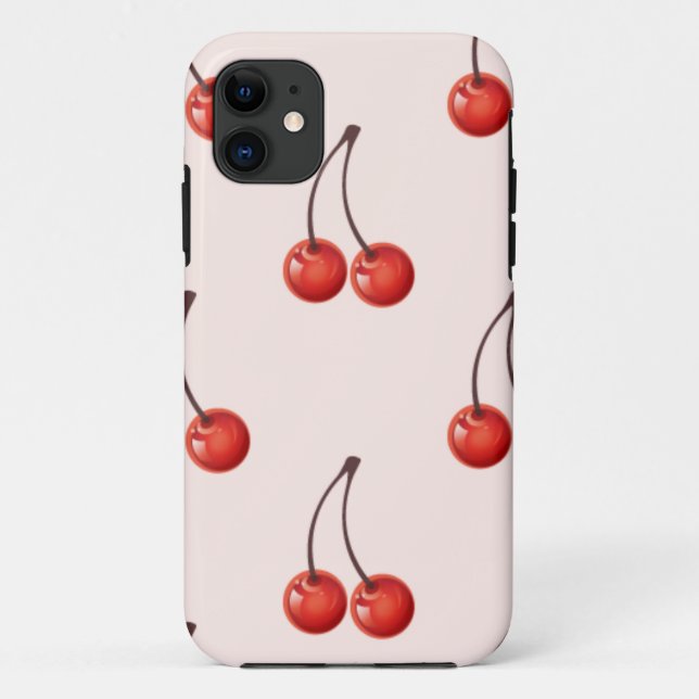 Rosa Kirschen Case-Mate iPhone Hülle (Rückseite)