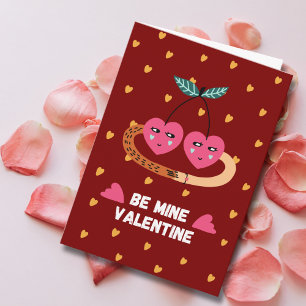Rosa Kirschen gehören mir Valentinstag Foto indivi Karte