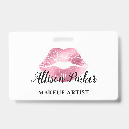 Rosa Kiss Lips für Künstler Ausweis