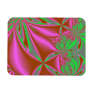 Rosa Kites mit grüner Farbe Magnet