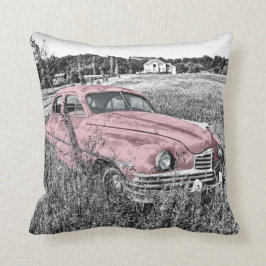 Rosa klassisches Auto Kissen