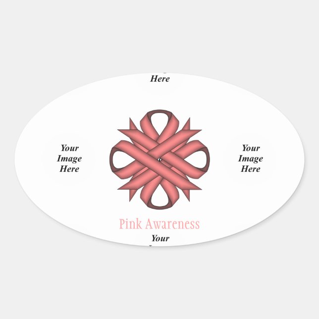 Rosa Kleber-Multifunktionsvorlage von Kenneth Yonc Ovaler Aufkleber (Vorderseite)