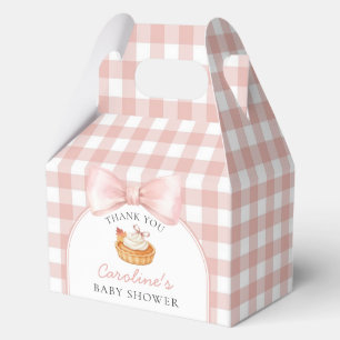 Rosa kleine Cutie Pie Herbst-Baby-Party-Geschenksc Geschenkschachtel