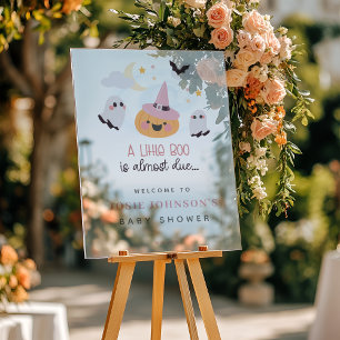 Rosa Kleiner Boo Halloween Baby Shower Willkommen Acrylschild