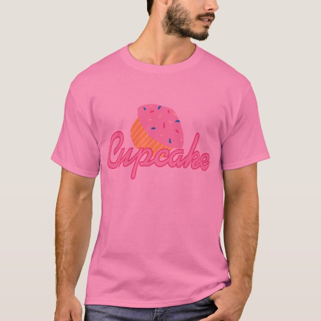 Rosa kleiner Kuchen T-Shirt (Vorderseite)