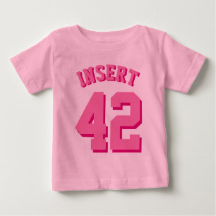 Rosa Kleinkind   Sports Jersey Baby T-shirt
