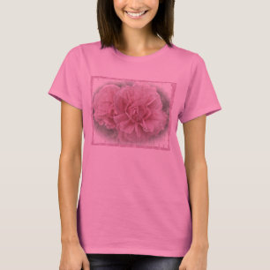 Rosa Kletterblüten in der Rose T-Shirt