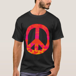 Rosa Klumpen Friedenssymbol T-Shirt