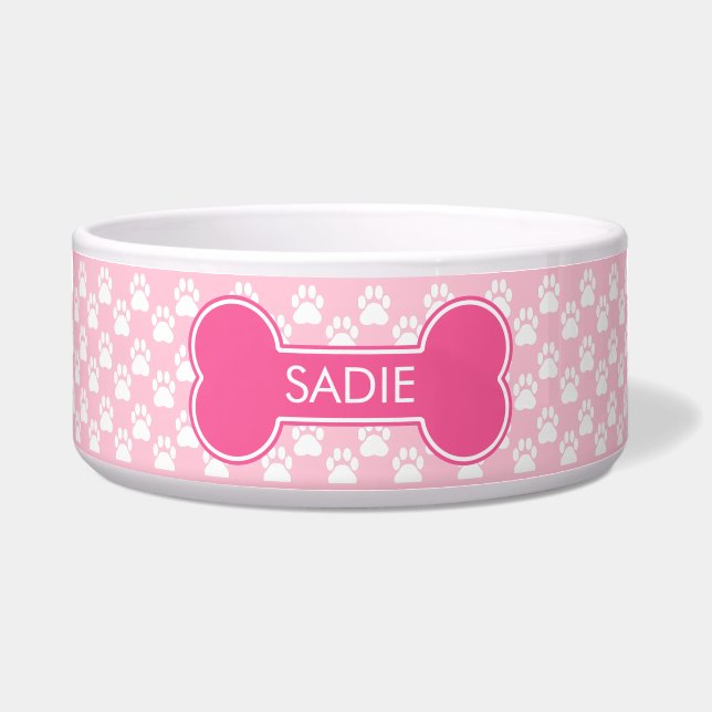 Rosa Knochen und Paare mit Namen Napf (Vorderseite)