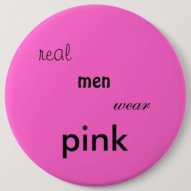rosa Knopf Button (Vorderseite)