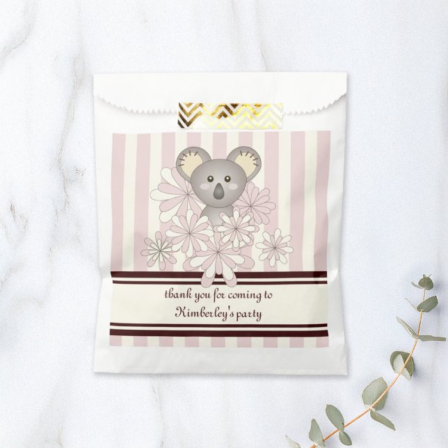 Rosa Koala Baby Girl Dusche / Kindergeburtstag Par Geschenktütchen (Von Creator hochgeladen)