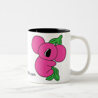 Rosa Koala-Tasse Zweifarbige Tasse