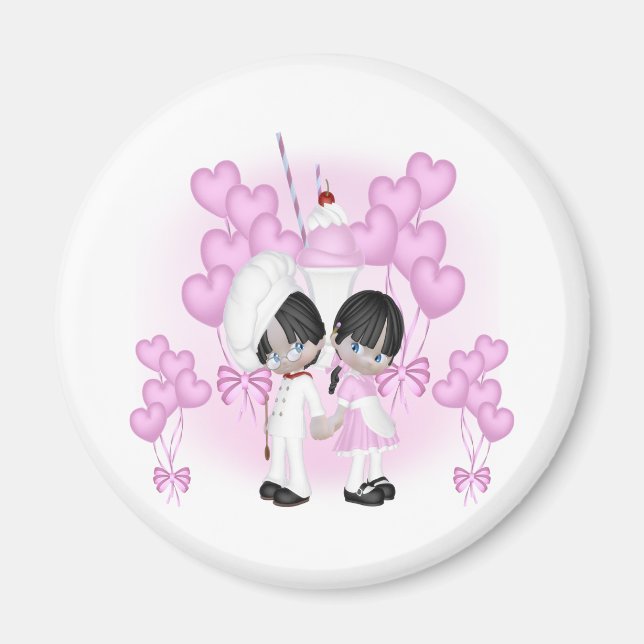 Rosa Koch Magnet (Vorne)