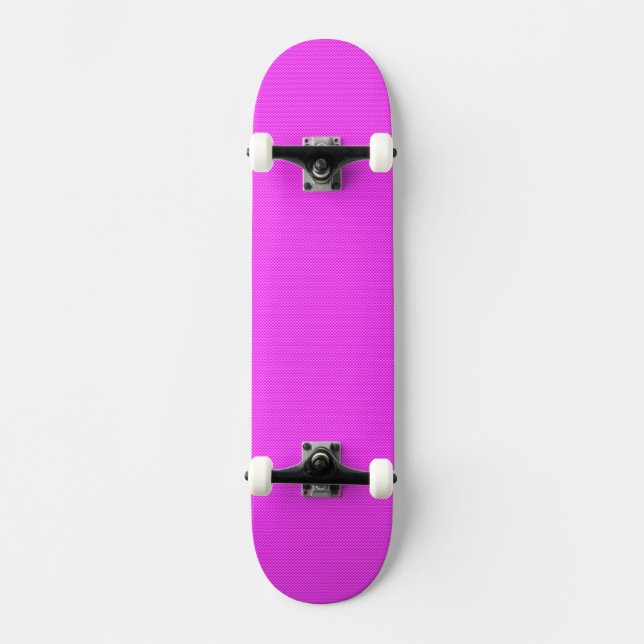 Rosa Kohlenstoff-Faser Skateboard (Vorderseite)