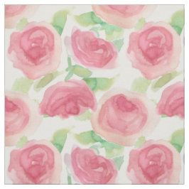 Rosa Kohlrabi-Rosen Englische Country-Blumen Stoff