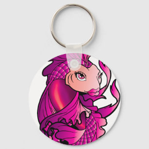 Rosa koi schlüsselanhänger