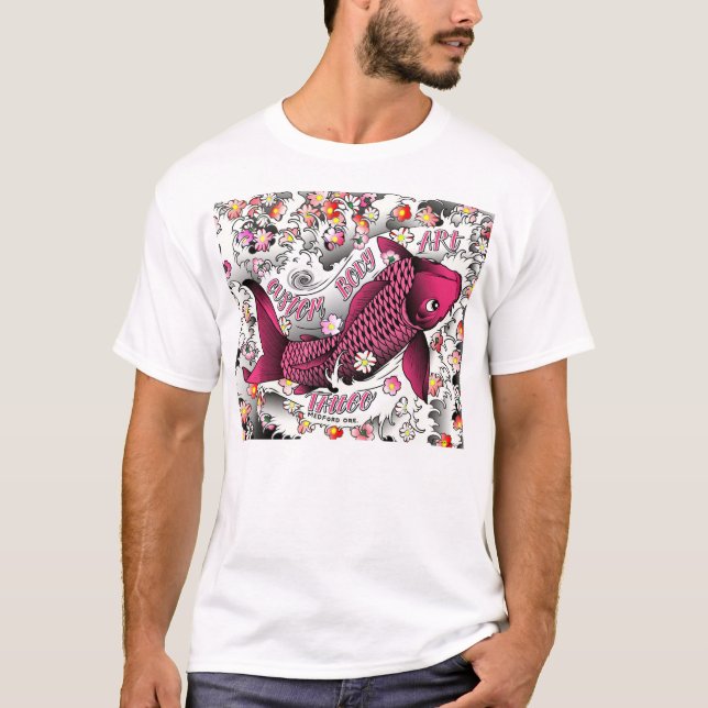 rosa koi T-Shirt (Vorderseite)