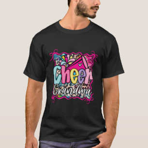 Rosa Kokette Cheer Oma Cheerleading Pom Megap T-Shirt