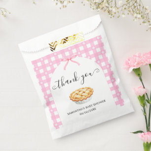 Rosa Kokette Pie Baby Shower Dankeschön Geschenktütchen