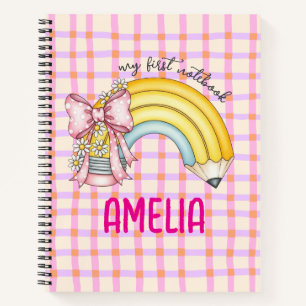 Rosa Kokette Schul Bleistift Spiralblock Notizbuch