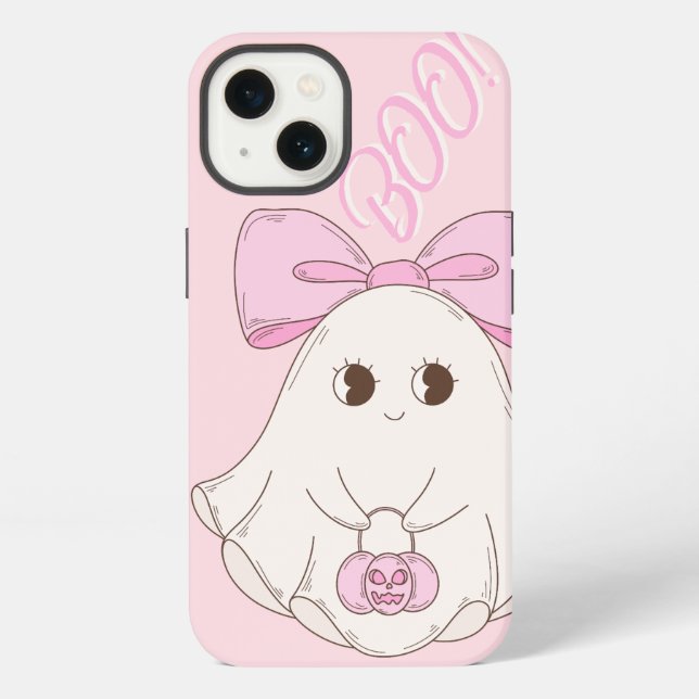 Rosa Koketten-Geist  iPhone Hülle (Rückseite)