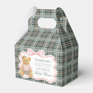 Rosa Koketterie-Bogen-Bär-Baby-Party-Geschenkbox Geschenkschachtel