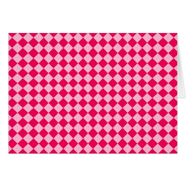Rosa Kombination Diamantmuster von Shirley Taylor (Vorderseite (Horizontal))