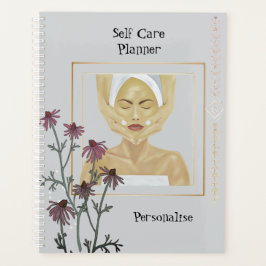 Rosa Kone Blume Massage SelfCare Floral Journal Planer