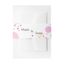 Rosa Konfetti-Kreise Hochzeit