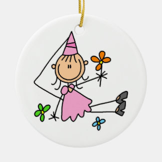 Rosa königliche Prinzessin Keramik Ornament