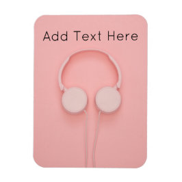 Rosa Kopfhörer mit Wickel Magnet