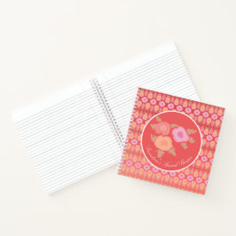 Rosa Koralle und Pfirsich Notizbuch