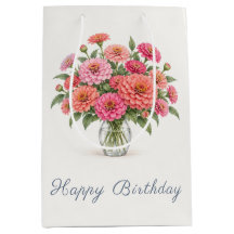 Rosa Korallen-Zinnien Geburtstag