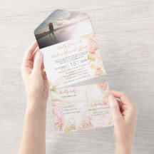 Rosa Korallenheimlich Rose Garden Wedding