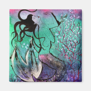 Rosa korallenroter Magnet
