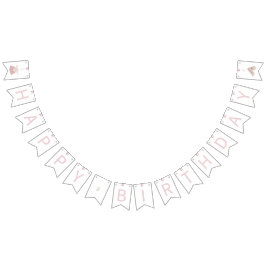 Rosa Koreanisch Doljanchi Happy Birthday Wimpelkette