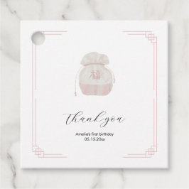 Rosa Koreanischer Doljanchi-Platz Geschenkanhänger