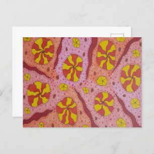 Rosa Kosmische Kanonen Postkarte