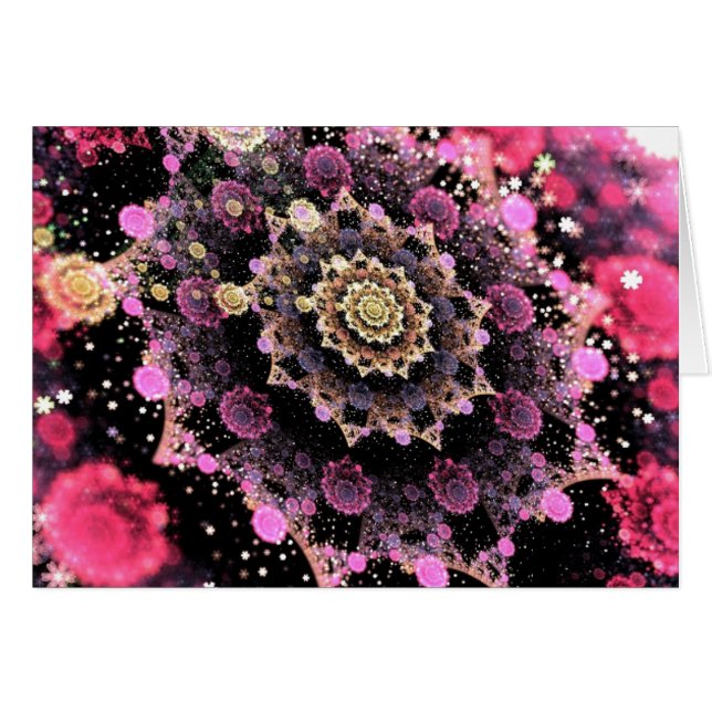 Rosa kosmisches Fraktal (Vorderseite (Horizontal))