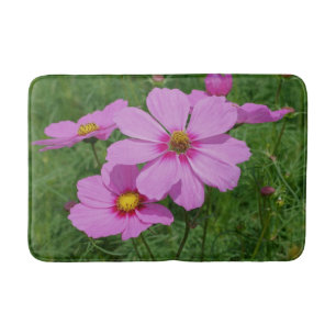Rosa Kosmos Blume Natur Badematte