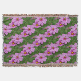 Rosa Kosmos Blume Naturmuster Decke