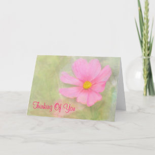 Rosa Kosmos Leere Gedanken an Ihre Karte