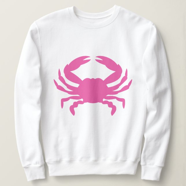 Rosa Krabbe Sweatshirt (Design vorne)