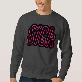 Rosa kranke Strickjacke Sweatshirt