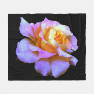 Rosa Krawatte-Dyed Rose Fleece Blanket